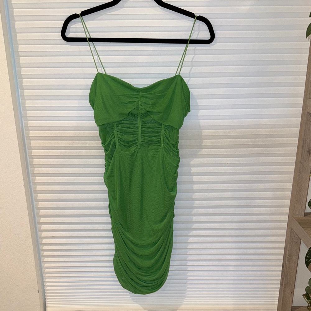 Superdown Vibrant Green Mini Dress